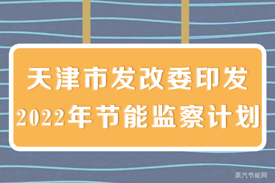 天津市发改委印发2022年节能监察计划