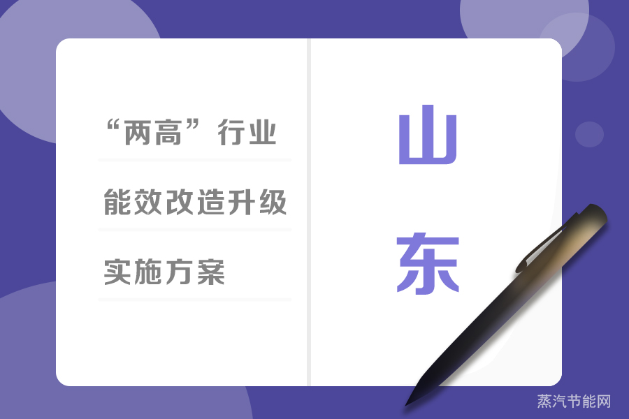 山东省“两高”行业能效改造升级实施方案