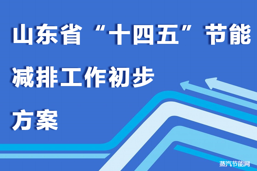 山东省“十四五”节能减排工作初步方案