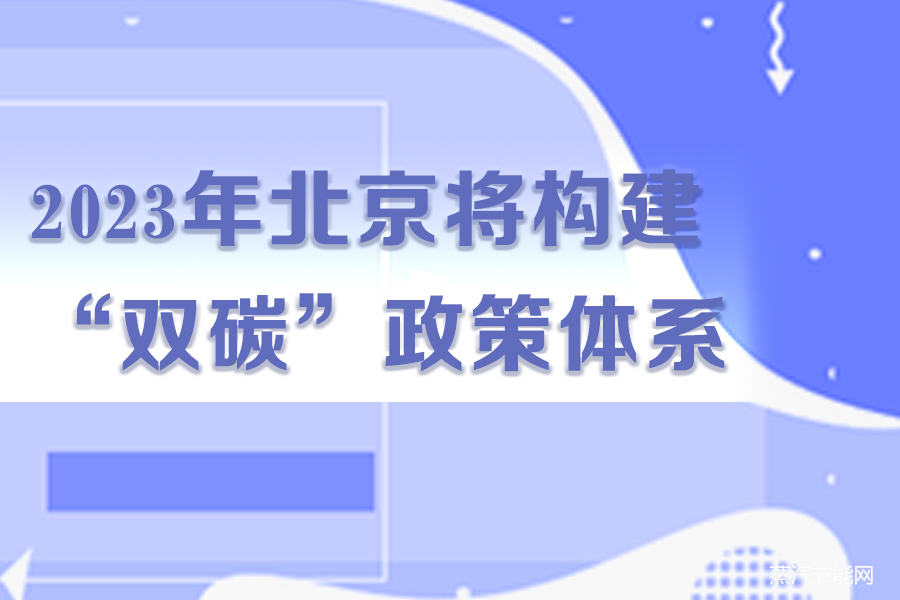 2023年北京将构建“双碳”政策体系