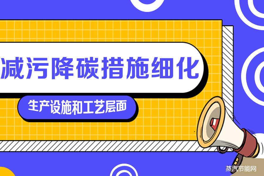 将减污降碳措施细化至生产设施和工艺层面